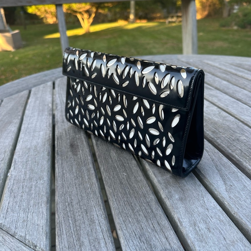 Alaïa Patent Leather Clutch Bag